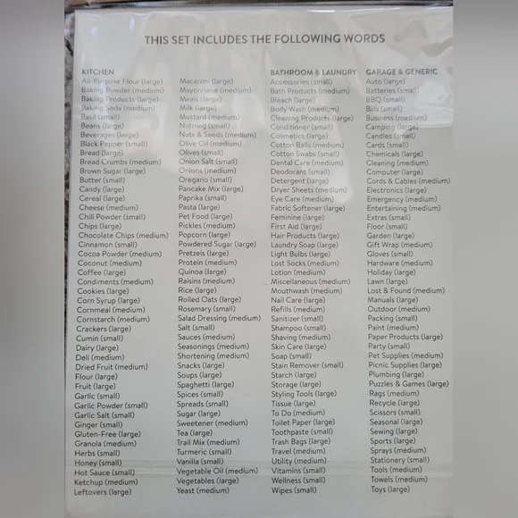 Rae Dunn Home Labels - Picture 2 of 2